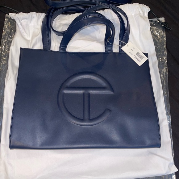Telfar Handbags - Telfar Navy Blue Shoulder Bag